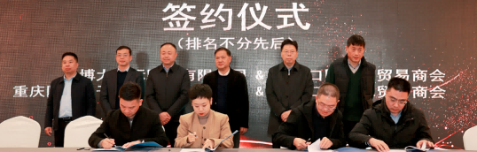 重庆市第一届国际贸易行业精英联动大会签约仪式